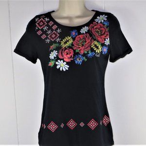 Goldi Graphic Floral T-Shirt Size XS